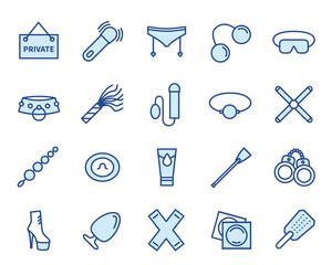 BDSM und Bondage Vector Icon Set