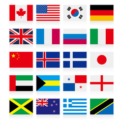 National flag set design