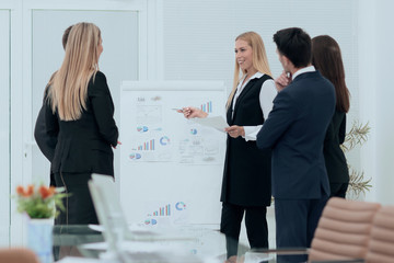 Business people at presentation in office