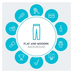 clothes, sports, beauty and cosmetics Infographic Circle outline Icons Set. Contains such Icons as  business,  website,  elements,  background,  pattern,  rink and more. Fully Editable. Pixel Perfect