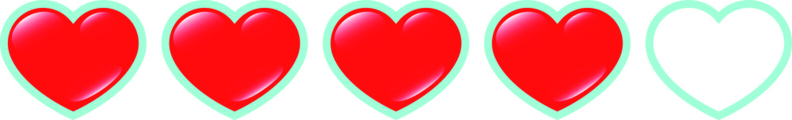 Real Red Heart Life Gauge 4