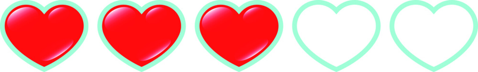 Real Red Heart Life Gauge 3