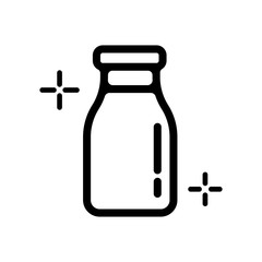 Milk bottle icon ( fresh milk)