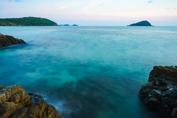 Scenery Sea  with light blue water
