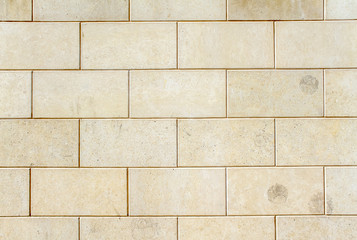 Fototapeta premium Wall from travertine as background