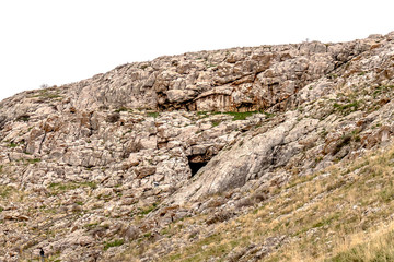 Fototapeta na wymiar Rocky ground landscape