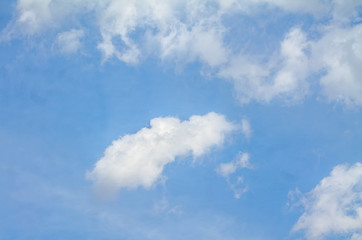 White clouds in the sky