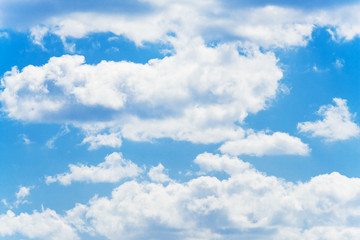 blue sky and white clouds background.