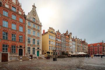 Fototapeta na wymiar Gdańsk, the old city, Long street