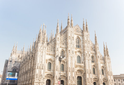 Milan Cathedral, Duomo di Milano, one of the largest and famous churches in the world, Milan Duomo, Milan, Italy