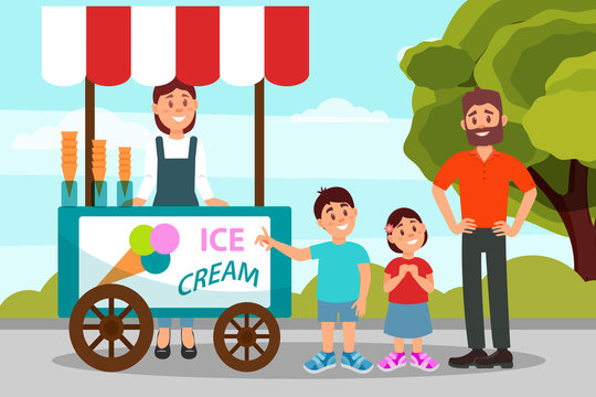 Ice Cream Shop Kids Stock Vector Illustration and Royalty Free Ice Cream  Shop Kids Clipart