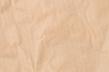 Wrinkled packaging paper background