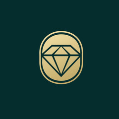 Logo design abstract diamond vector template.