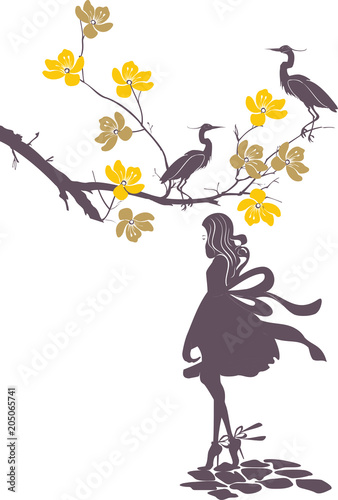 "tree with birds" Stock image and royalty-free vector files on Fotolia