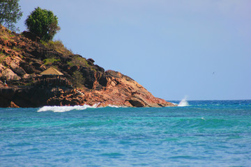 Fototapeta na wymiar plages paradisiaques des Seychelles