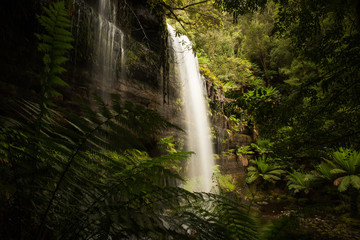 Russell Falls in late Summer flow, Tasmania