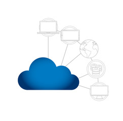 cloud technology network concept.