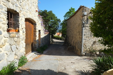 Fototapeta na wymiar Eus city, Languedoc-Roussillon, France