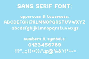 Sans serif modern typeface
