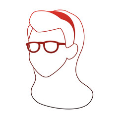 Young woman faceless vector illustration graphic design