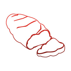 Delicious and fresh bread vector illustration graphic design