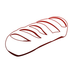 Delicious and fresh bread vector illustration graphic design
