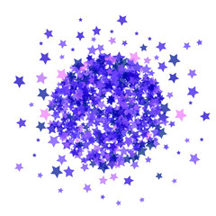 Blue Star Burst Isolated