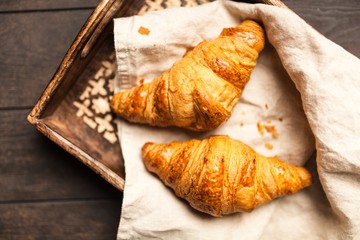 Fresh butter croissants