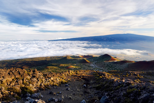 Breathtaking view of Mauna Loa volcano on the Big Island of Hawaii