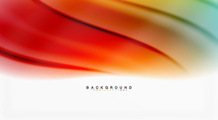 Swirl fluid flowing colors motion effect, holographic abstract background