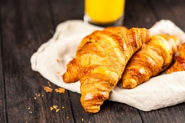 Fresh butter croissants