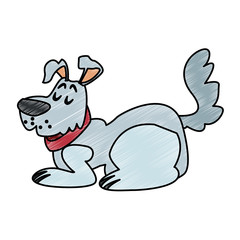Cute dog cartoon vector illustration graphic design