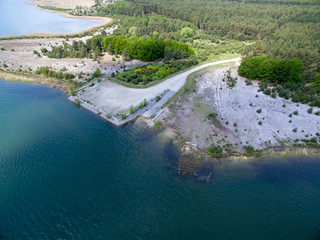 Strand Ufer Slipanlage befestigt See Meer
