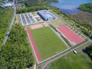 Sportplatz Luftbild Sportzentrum Sportplatz Fussballplatz Stadion