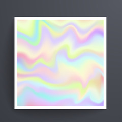 Universal holographic blur texture abstract color fills background surface vector illustration brochure.