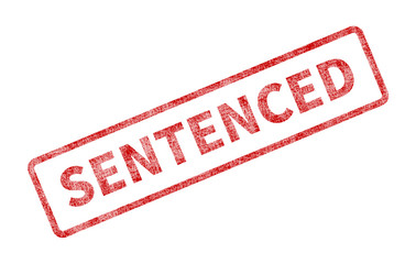 Sentenced Stamp - Red Grunge Seal