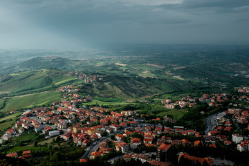 tour of Italy, view of the city from above