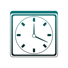 Wall clock symbol vector illustration graphic design