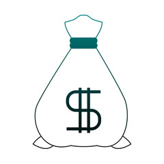 Money bag symbol vector illustration graphic design