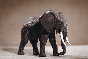 luxury baby elephant rubber toy for animal collection.