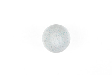 white abstract decorative ball on white isolated background