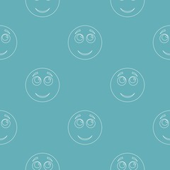 Smile pattern vector seamless repeating for any web design