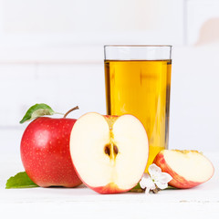 Apfelsaft Apfel Saft Äpfel Glas Quadrat Fruchtsaft