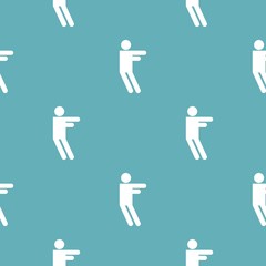 Stick figure stickman pattern vector seamless repeating for any web design