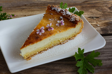 Käsekuchen aromatisiert