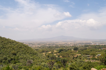 Fototapeta na wymiar View of the rift valley in northwestern