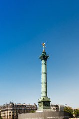 Fototapeta na wymiar Place de la Bastille in Paris, France