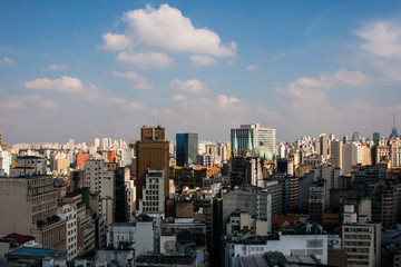 Fototapeta na wymiar Metropolitan skyline of San Paolo, Brazil.