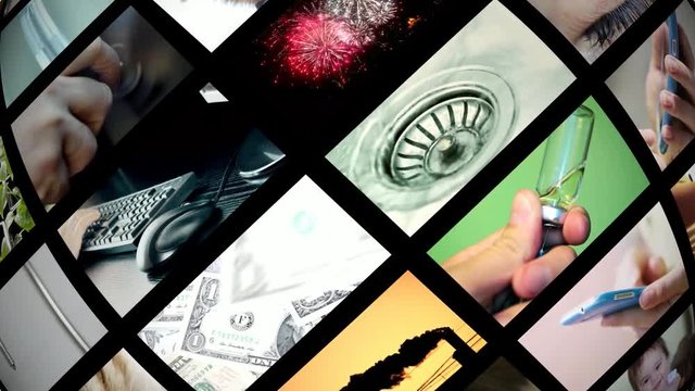 4K Animation of video wall media streaming