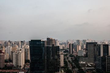 Fototapeta na wymiar Metropolis panoramic view